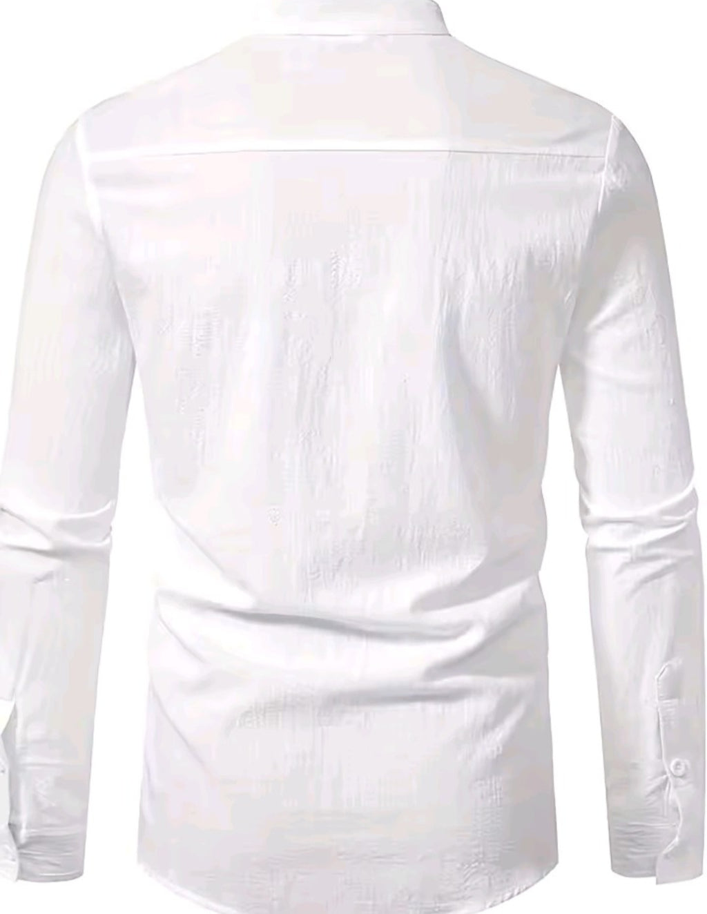 Long-sleeved linen shirt
